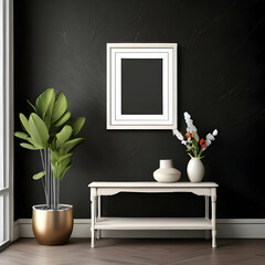 Frame Wall Art Mockup Living Room