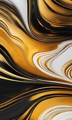 Obraz premium Gold abstract Orange marble background art paint pattern ink texture watercolor white fluid wall. Abstract liquid gold design luxury wallpaper nature black brush oil modern paper splash painting 
