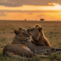 During nonbreeding seasons lions typically choose to rest in the open savanna