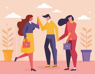 Design art concept abstract contemporary modern background business graphic idea. Work concept art design retro office poster icon hand team success digital ad artwork visual technology research job