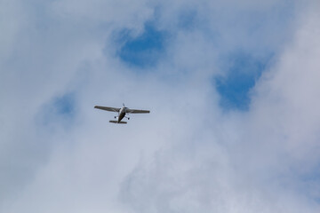 plane in the sky