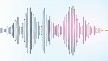 Line wave music sound one noise audio frequency icon signal podcast radio soundwave waveform volume art hand. Acoustic line music logo recording voice wave doodle sketch abstract