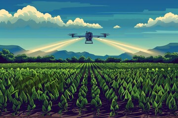 Smart agriculture leverages drone technology and hybrid vehicles to optimize tulip cultivation and manage crop fields sustainably