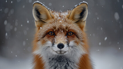 A photo of Fox in the snow