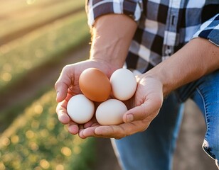person holding eggs