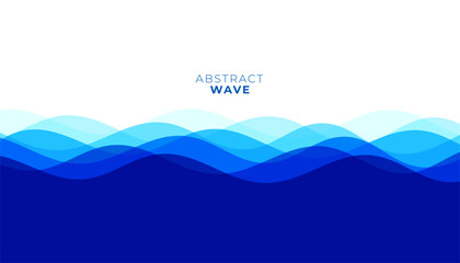 modern blue wave lines with flowing motion abstract background