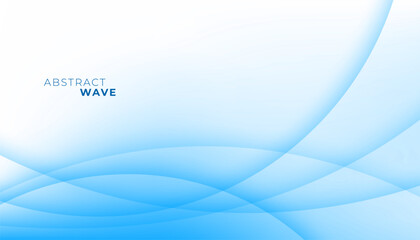 abstract blue smooth wave with dynamic curls for marketing