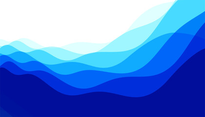 decorative blue curvy and smooth lines movement for social media
