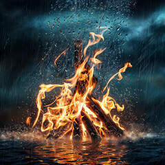 fire in the night
