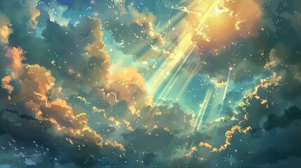 Fototapeta premium Sky light wallpaper