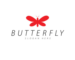 Abstract butterfly logo template. Logo for beauty, fashion, beauty salon, company name.