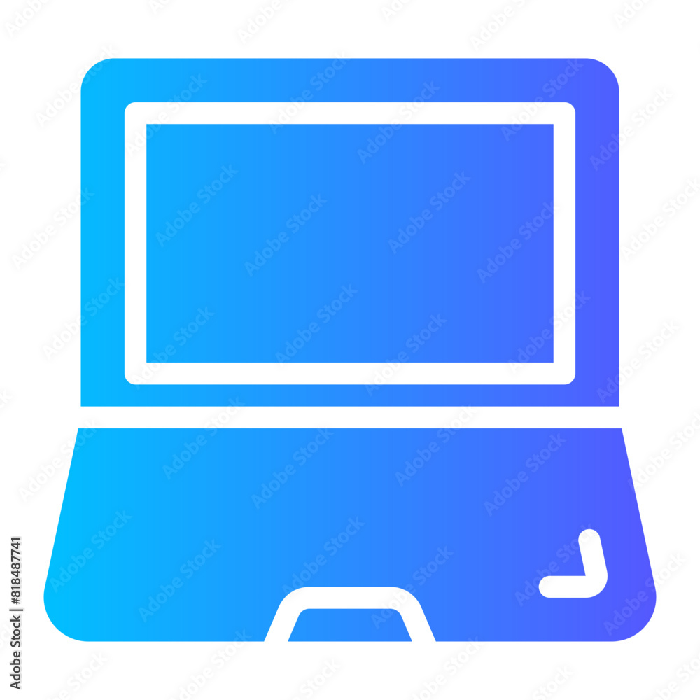 Wall mural laptop gradient icon