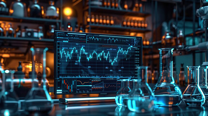 DNA medical screen hologram science hud data analysis body research background futuristic. Screen DNA infographic medical scan health digital 3d technology medicine human tech ui graph interface lab