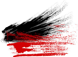 Grunge Paint stripe Vector brush Stroke, Hand Drawn Brush strokes, Vector figured brush strokes brush and ink.