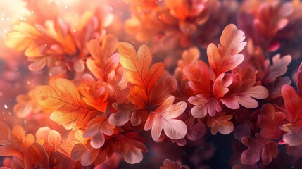 Autumn leaves background, environment background and desktop wallpaper