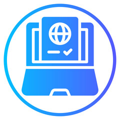 nomad visa gradient icon