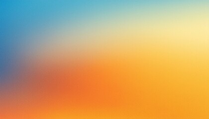 Abstract color gradient background grainy orange blue yellow white noise texture backdrop banner poster header cover design