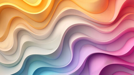 colorful gradation wave abstract background.