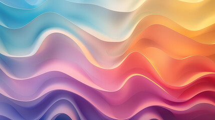 colorful gradation wave abstract background.