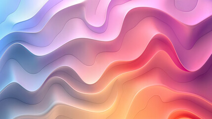 colorful gradation wave abstract background.