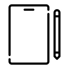 tablet line icon