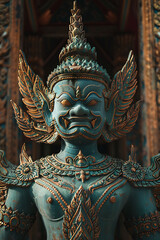 Naklejka premium Garuda, a literary animal, shows a creative and charismatic culture