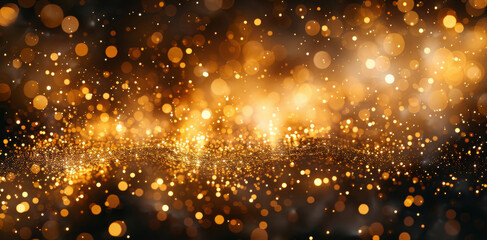 A fireworks cascading down like golden rain, adding an extra layer of magic and enchantment to the...