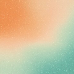 Orange teal green pink abstract grainy gradient background noise texture effect summer poster design