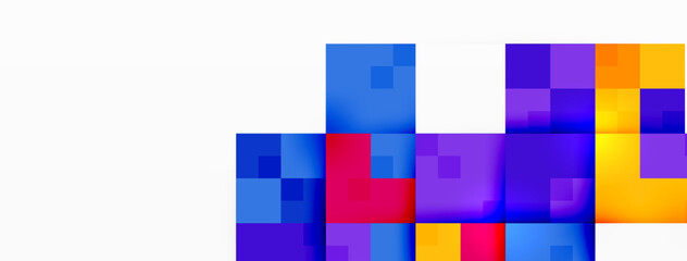 Dynamic colorful squares background. Vector Illustration For Wallpaper, Banner, Background, Card, Book Illustration, landing page