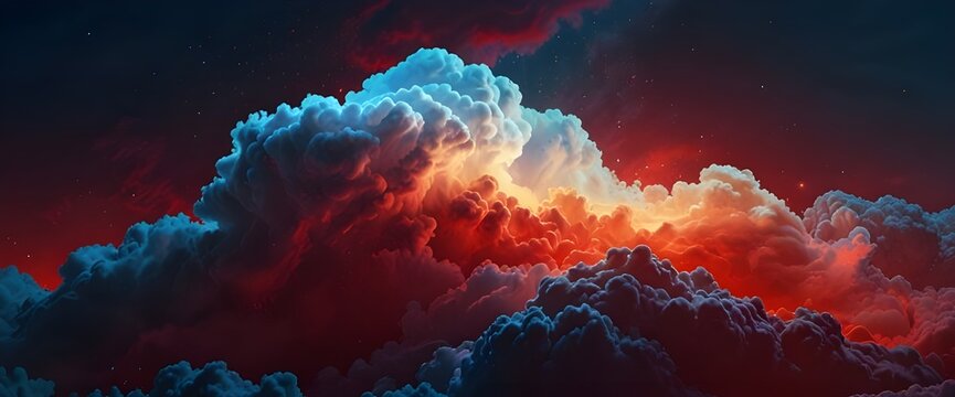 Datos en la nube y red.Concepto de ciencia y tecnolog&iacute;a.Malla y formas geom&eacute;tricas Generator AI 