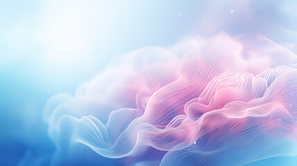 human brain hollow graphic effect in dark background.