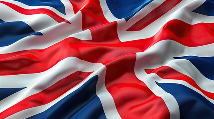 flag of united kingdom great britain blowing in the wind full page british flying flag union jack flag d illustration.llustration graphic