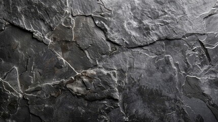 Natural Slate Surface Texture with Dark Grey Tones for Rustic Backgrounds
