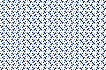 Geometric seamless pattern abstract four fold flower n square in light n blue on white background. Vector illustration. For masculine shirt lady dress textile cloth print wallpaper cover casual style 