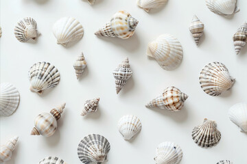 A collection of beautiful natural sea shells