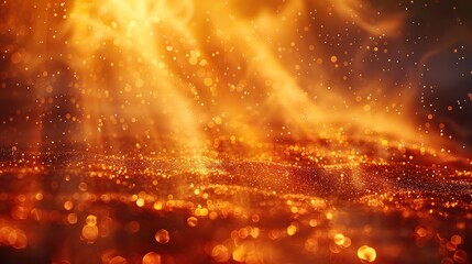 sun rays shining on orange and yellow abstract background ambiance illustration of solar energy and heat waves in summer.stock immage