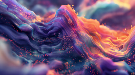 A Mesmerizing 3D Abstract Multicolor Visualization.