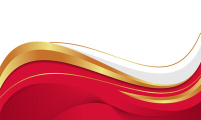 Wave abstract art background template