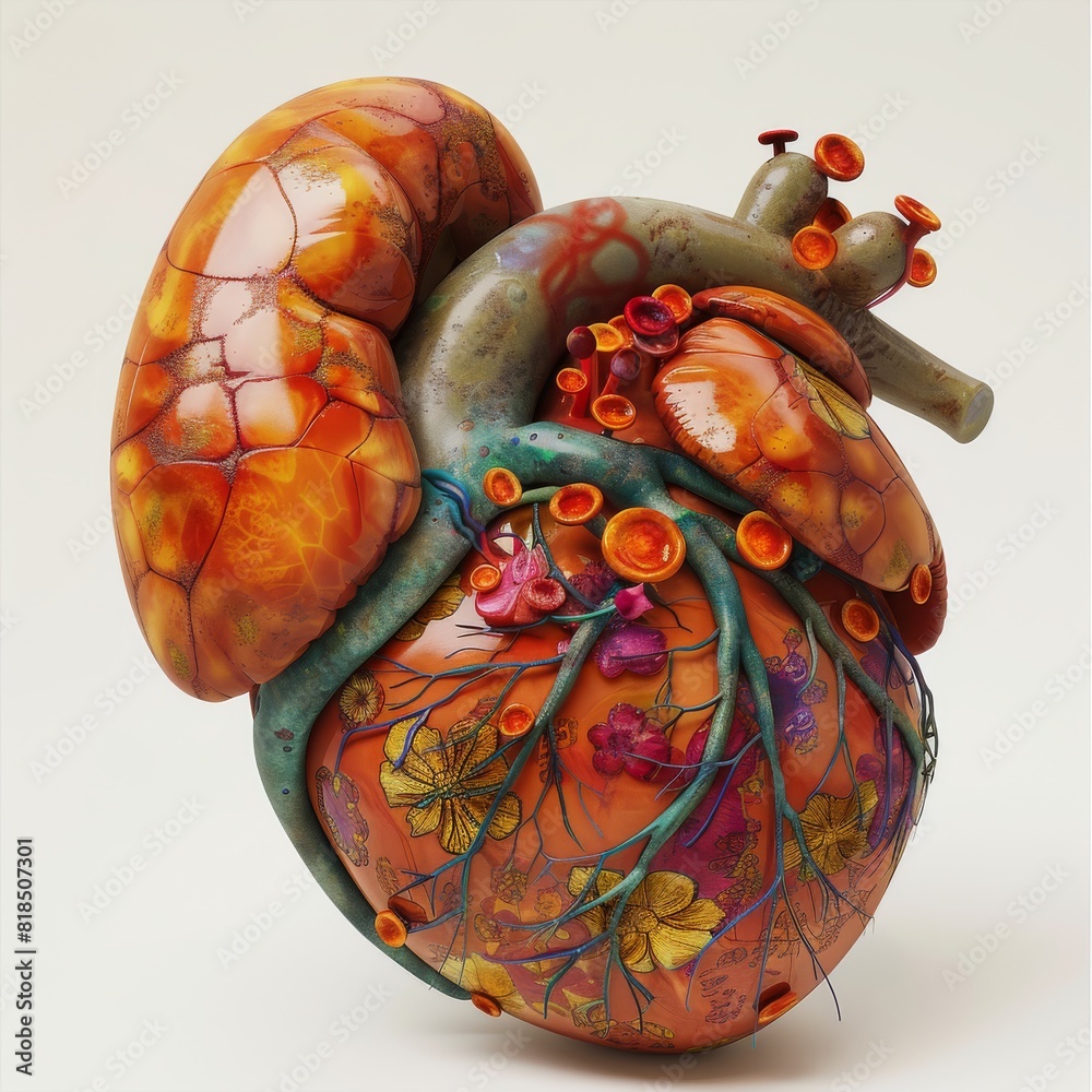 Poster liver and kidney failure. generative ai.