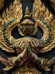 Fototapeta premium Garuda, a literary animal, shows a creative and charismatic culture