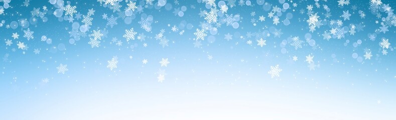 Abstract Banner Backgrounds snowflake  on blue and white  backgrounds , illustration wallpaper