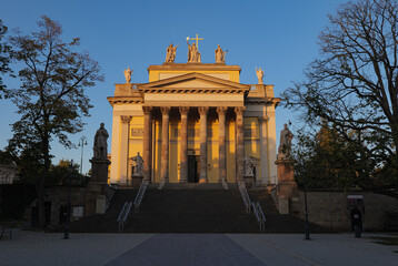 Obraz premium Hungary 29.10.2023 Eger city architecture and buildings