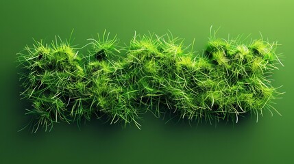 vibrant green grass typography natureinspired ai generated illustration