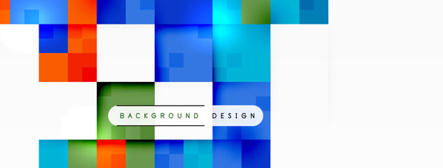 Dynamic colorful squares background. Vector Illustration For Wallpaper, Banner, Background, Card, Book Illustration, landing page