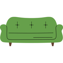 Couches Flat Illustration