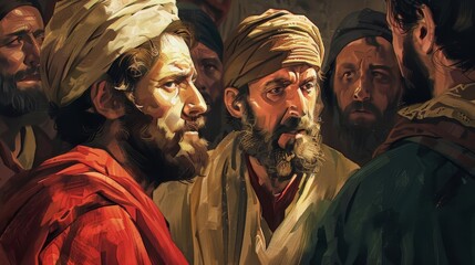 the betrayal of judas agreeing to betray jesus for thirty pieces of silver digital bible illustration