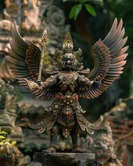 Fototapeta premium Garuda, a literary animal, shows a creative and charismatic culture