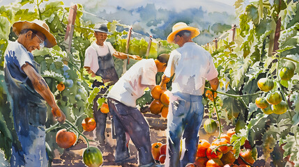 fruits and vegetables for use as illustrations in advertising materials. Generative AI Illustration