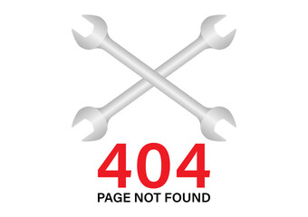 404 Error Page Not Found. Vector Illustration. 