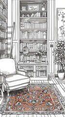 Fototapeta premium Minimalistic Boho Style Home Interior Design Front Cover Magazine Inspiration